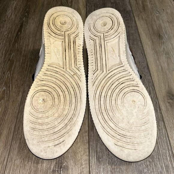 Nike Air Force 1s Mens US Size 9.5 Low White Orange Blue AF1 82 317295-841 Shoes - Picture 10 of 11